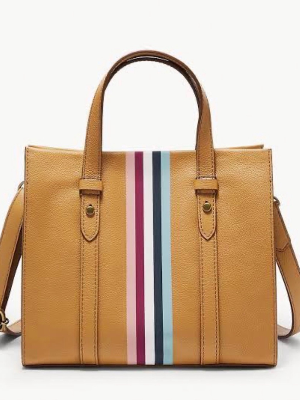 Fossil Tan Satchel and wallet